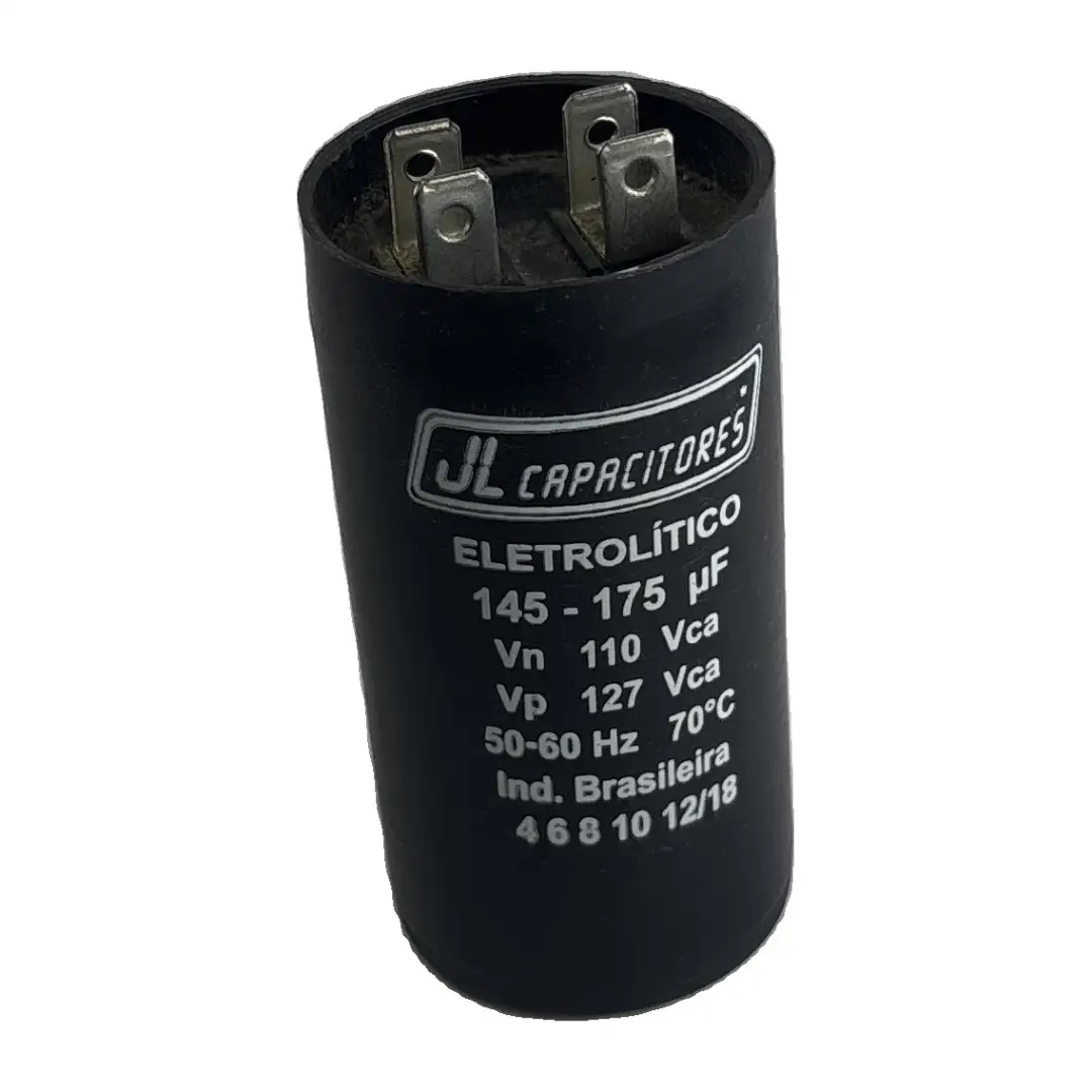 Capacitor 145-175uf 110VAC 36x86 PM1-10 JLD (191600) para diversos JLD COMPONENTES