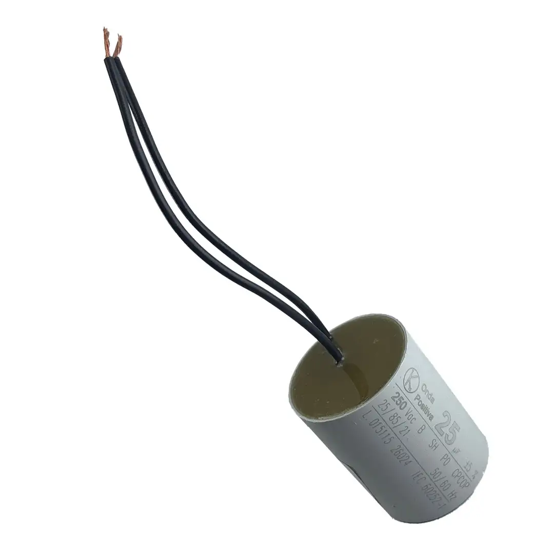 CAPACITOR PERM CABO 25UF 250V ONDA POSITIVA