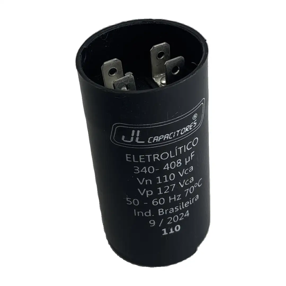 Capacitor 340-408uf 110 36x86 PM1-10 JLD (192800) para diversos JLD COMPONENTES