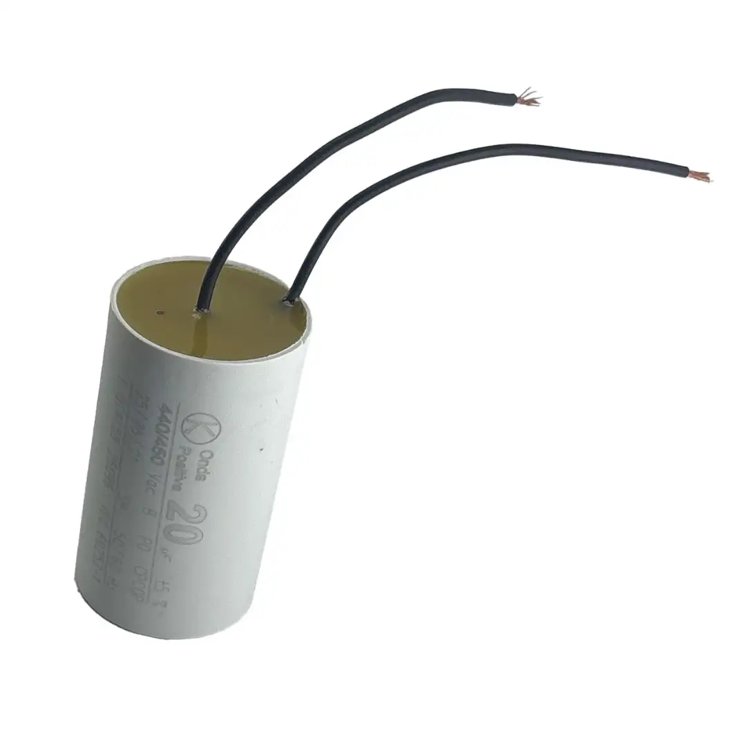 CAPACITOR PERM CABO 20,0 UF 440/450V ONDA POSITIVA