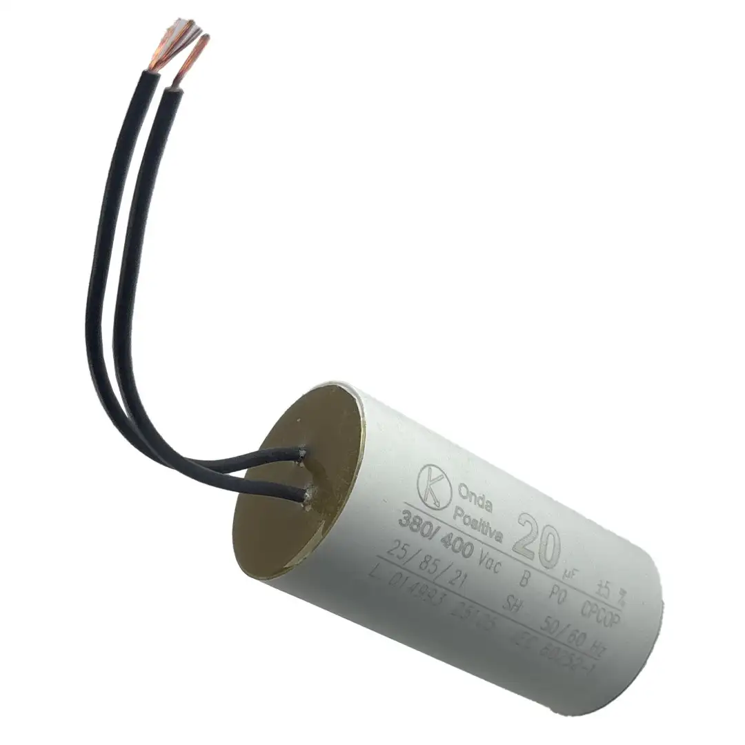 CAPACITOR PERM CABO 20,0 UF 250V ONDA POSITIVA