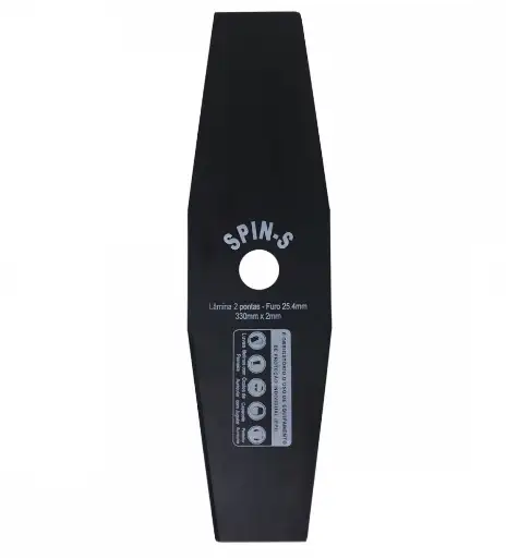 FACA 2 PONTAS FURO 25mm TAMANHO 330mm ESPESSURA 2mm