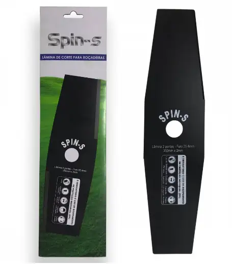 FACA 2 PONTAS FURO 25mm TAMANHO 350mm ESPESSURA 2mm