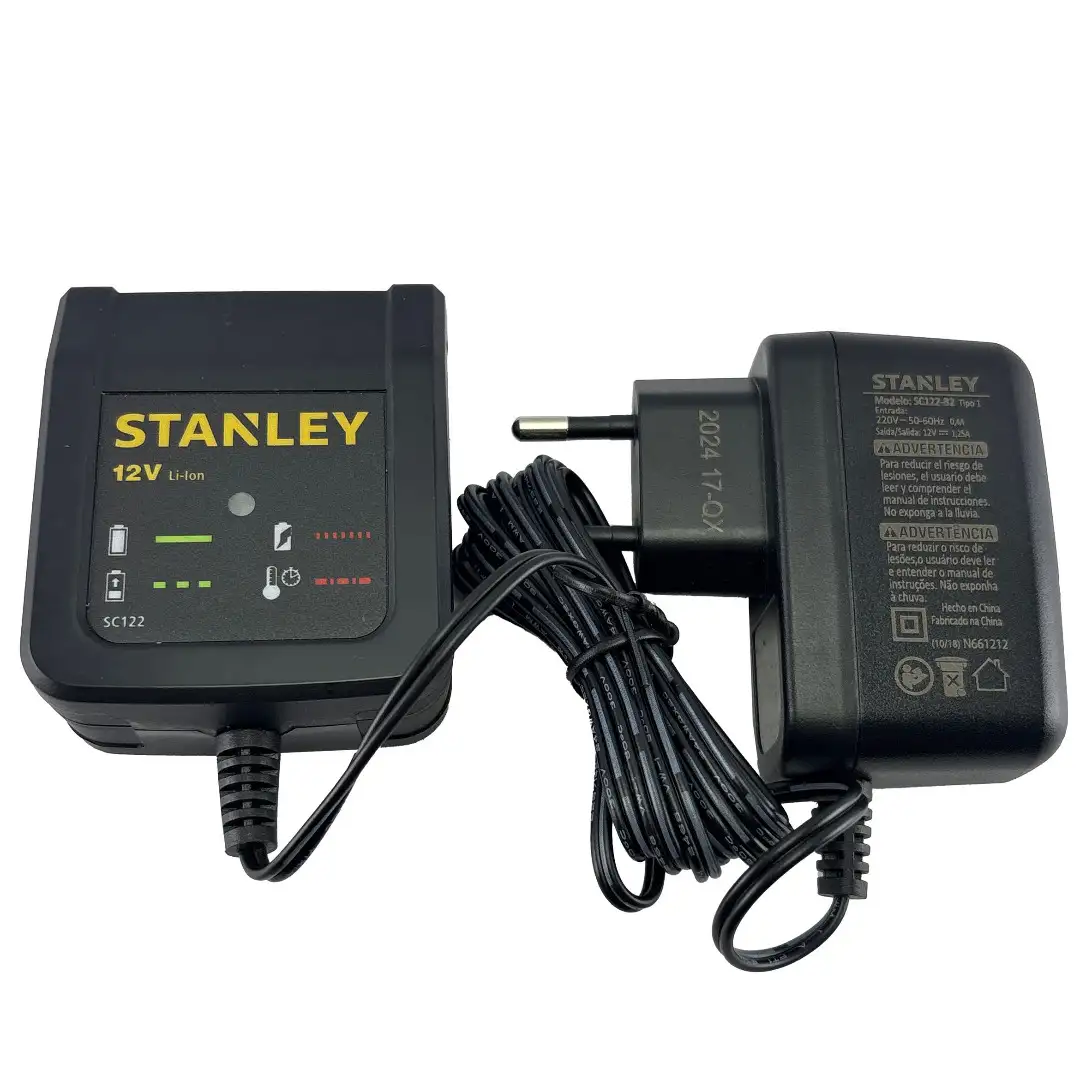 CARREGADOR 12V 1.25A 220V PARAFUSADEIRA (N676850) Stanley
