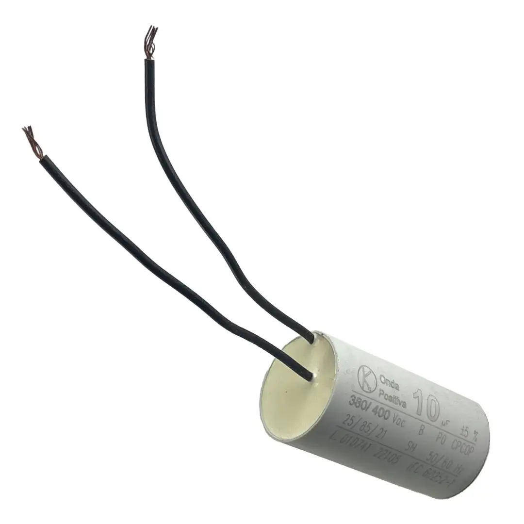 CAPACITOR PERM CABO 10UF 380/400V ONDA POSITIVA