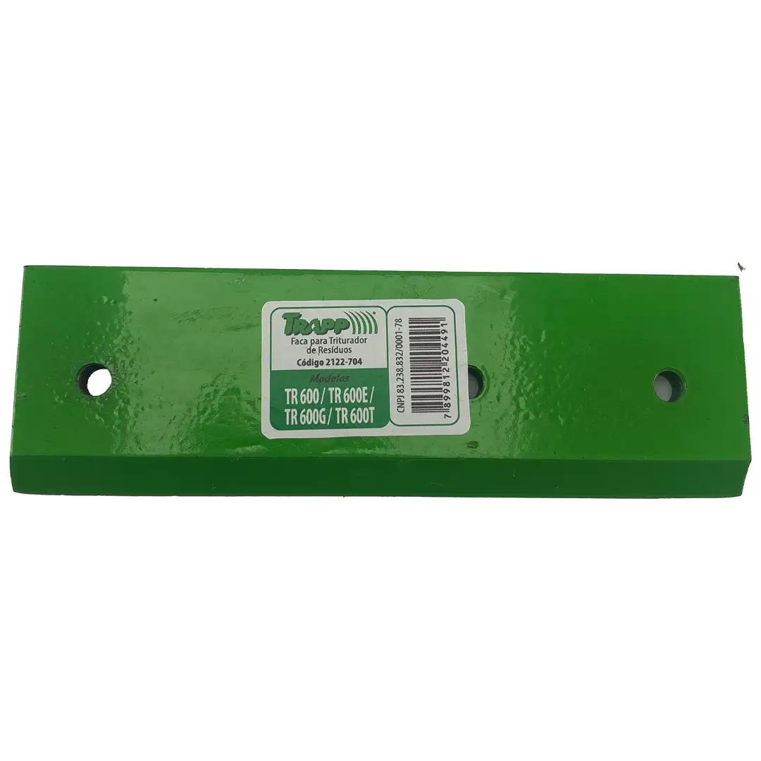 FACA DO TRITURADOR DE RESIDUOS ORGANICOS (2122704) para Triturador Forrageiro TR-600 Trapp