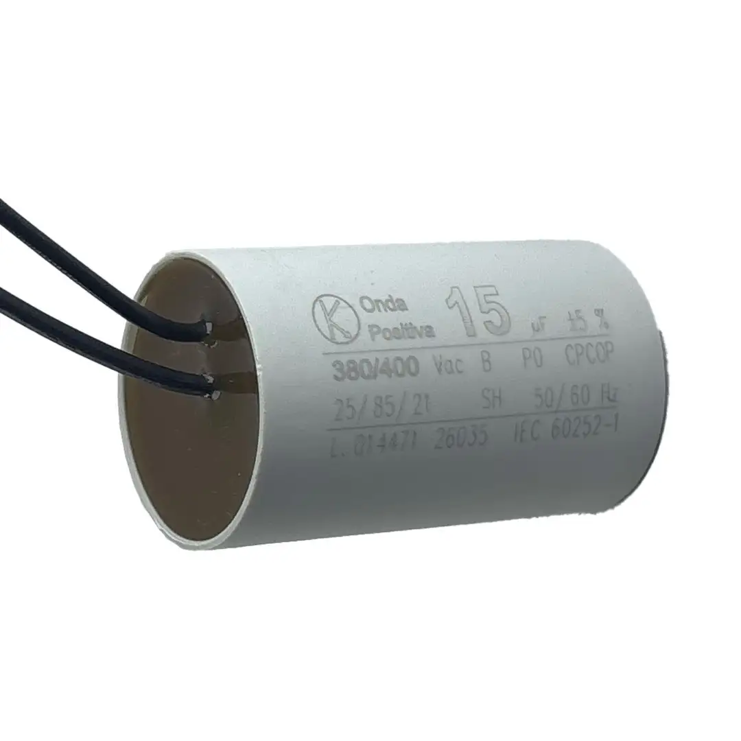 CAPACITOR PERM CABO 15UF 380/400V ONDA POSITIVA