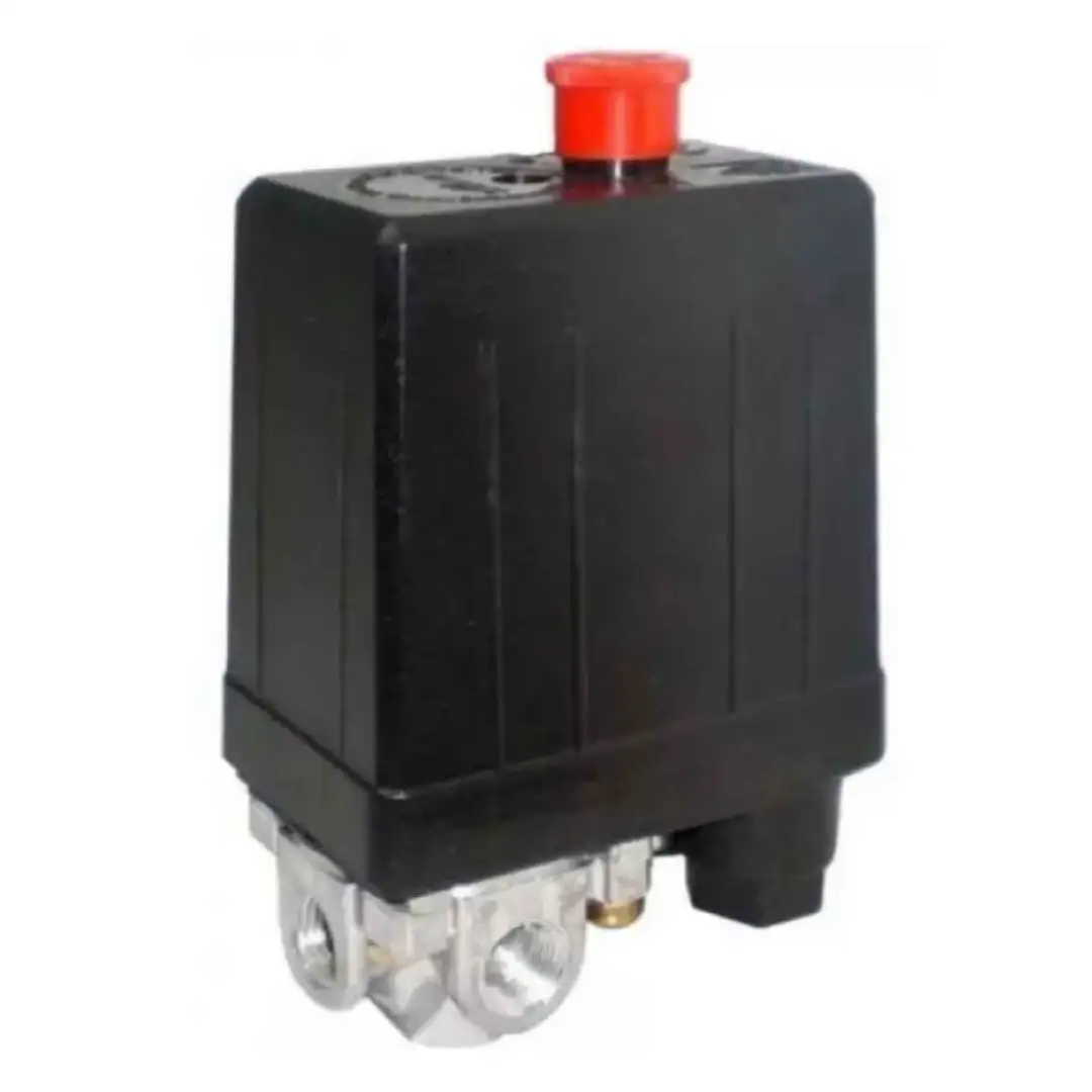 PRESSOSTATO AUTOMATICO 80/120 LBF 4 VIAS C/ BOTAO VERMELHO