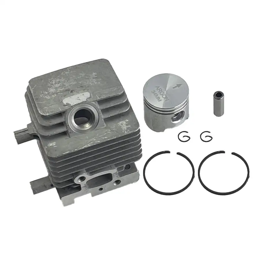 CILINDRO 34mm COM PISTAO, PINO, ANEIS ROCADEIRA para Roçadeira Gasolina FS85/FS80 Stihl